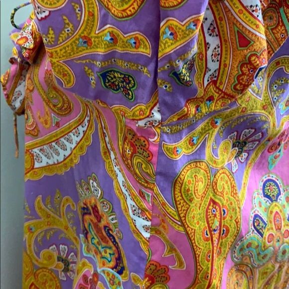 Lauren Ralph Lauren paisley ruffle collard top - Picture 6 of 10